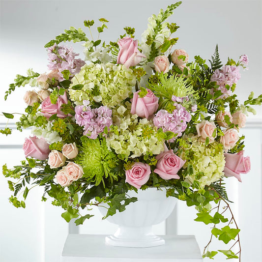 Radiant Embrace Arrangement –  White Lilies N Paradise, Kokomo IN
