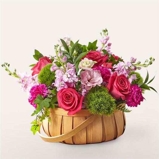 Radiance in Bloom Basket –  White Lilies N Paradise, Kokomo IN