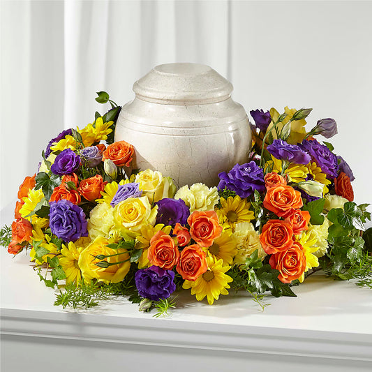 Blossoms of Remembrance Cremation Adornment –  White Lilies N Paradise, Kokomo IN