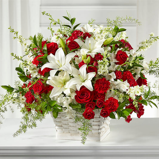 Sentiments of Love Arrangement –  White Lilies N Paradise, Kokomo IN