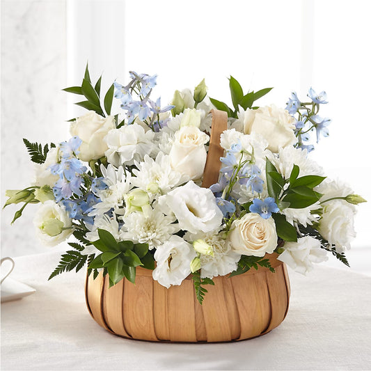 Sincerely Heartfelt Basket –  White Lilies N Paradise, Kokomo IN