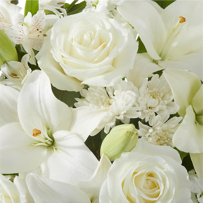 Peaceful Reflections Arrangement –  White Lilies N Paradise, Kokomo IN