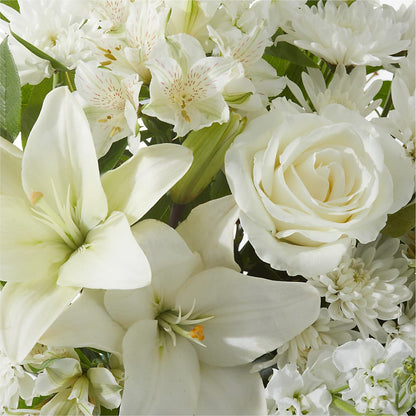 Peaceful Reflections Arrangement –  White Lilies N Paradise, Kokomo IN