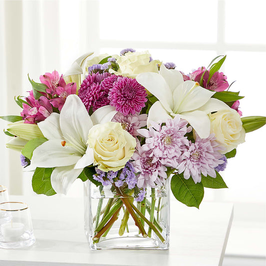 Cared For Bouquet –  White Lilies N Paradise, Kokomo IN