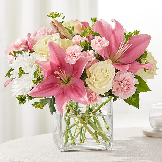 By Your Side Bouquet –  White Lilies N Paradise, Kokomo IN