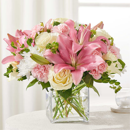 By Your Side Bouquet –  White Lilies N Paradise, Kokomo IN