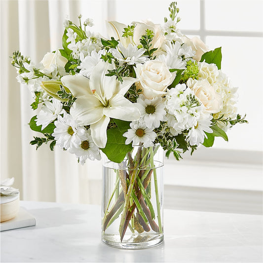 Hope & Renewal Bouquet –  White Lilies N Paradise, Kokomo IN
