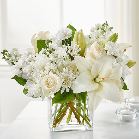 Gentle Breeze Bouquet –  White Lilies N Paradise, Kokomo IN