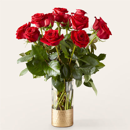 Classic Love Red Rose Bouquet –  White Lilies N Paradise, Kokomo IN