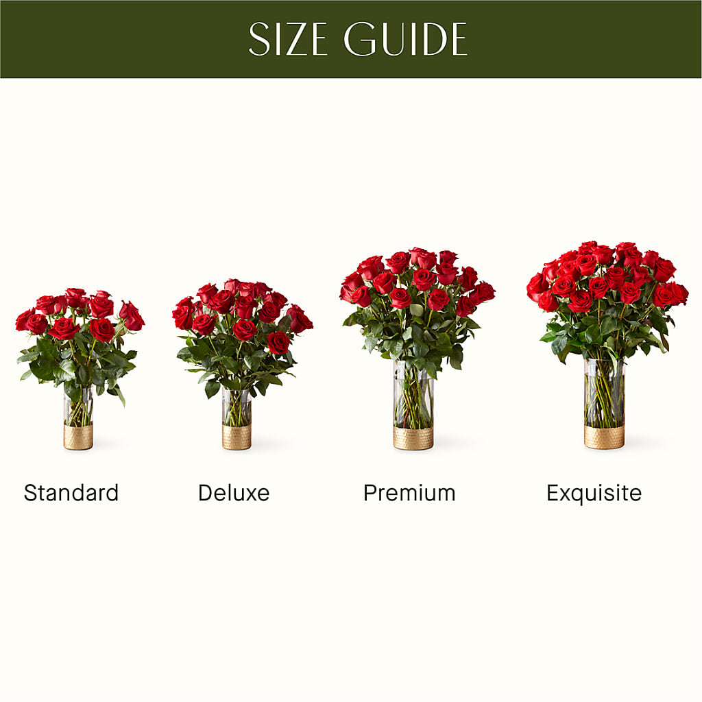 Classic Love Red Rose Bouquet –  White Lilies N Paradise, Kokomo IN