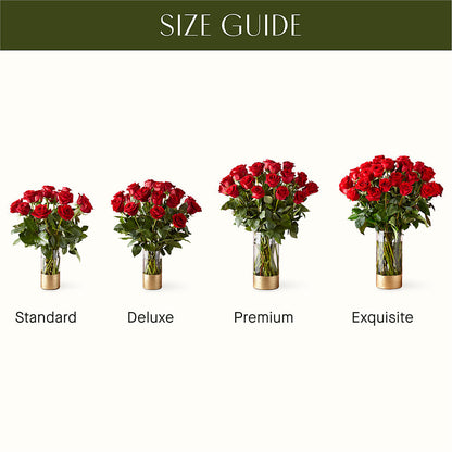 Classic Love Red Rose Bouquet –  White Lilies N Paradise, Kokomo IN