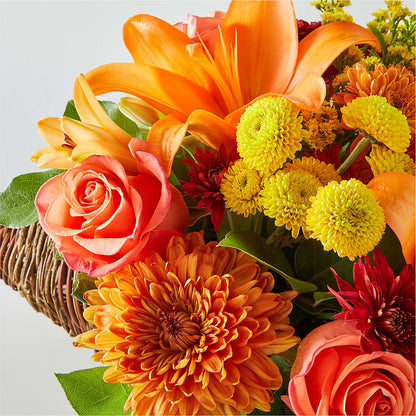 Bouquet of Blessings Cornucopia –  White Lilies N Paradise, Kokomo IN