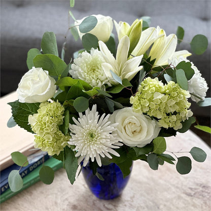Snowy Dreams Bouquet –  White Lilies N Paradise, Kokomo IN