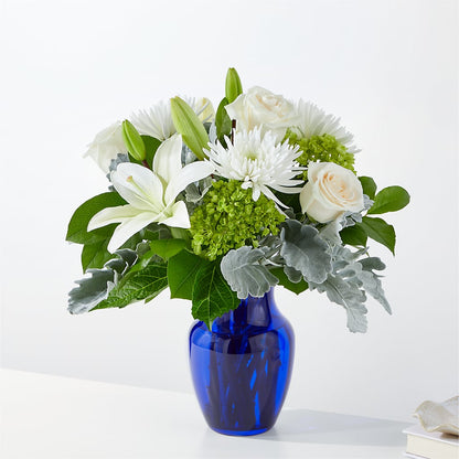 Snowy Dreams Bouquet –  White Lilies N Paradise, Kokomo IN