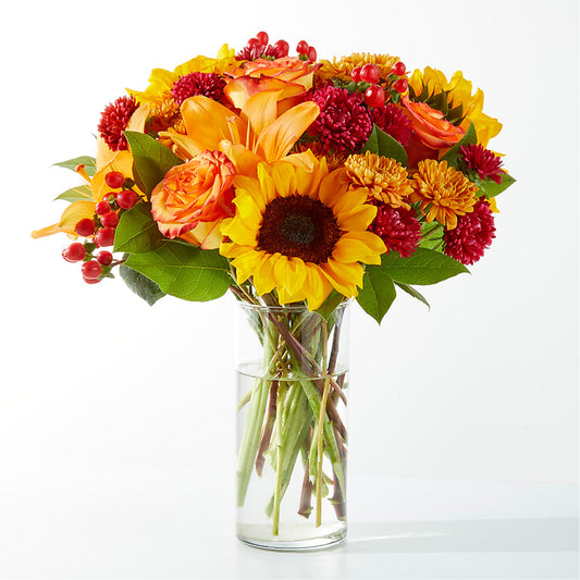 Fall Day Bouquet –  White Lilies N Paradise, Kokomo IN
