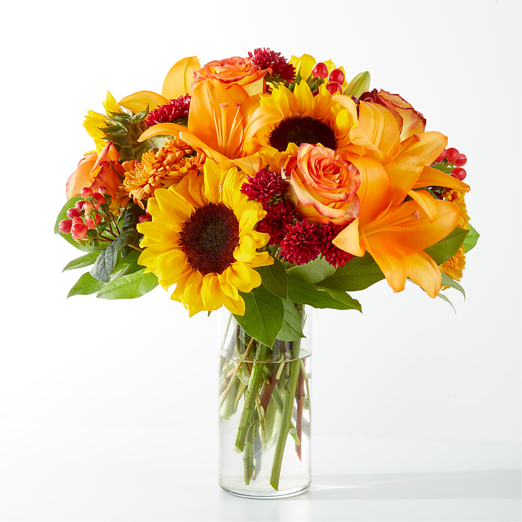 Fall Day Bouquet –  White Lilies N Paradise, Kokomo IN