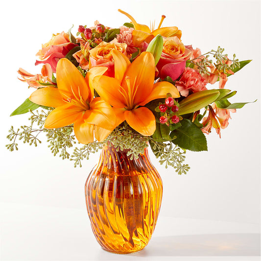Afternoon Light Bouquet –  White Lilies N Paradise, Kokomo IN