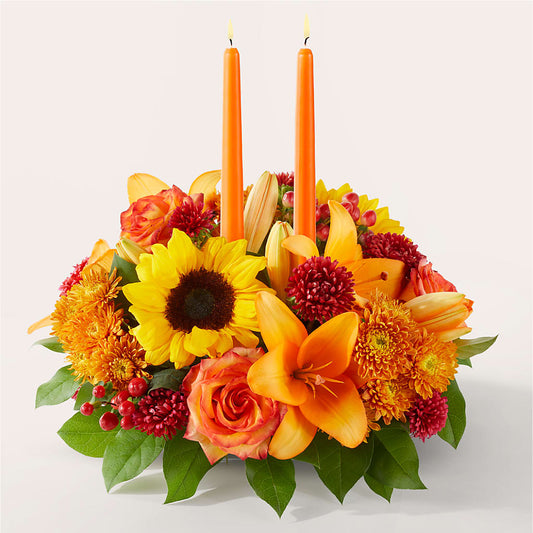 Grateful Centerpiece –  White Lilies N Paradise, Kokomo IN