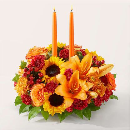 Grateful Centerpiece –  White Lilies N Paradise, Kokomo IN