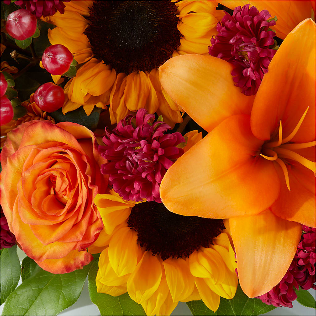 Grateful Centerpiece –  White Lilies N Paradise, Kokomo IN