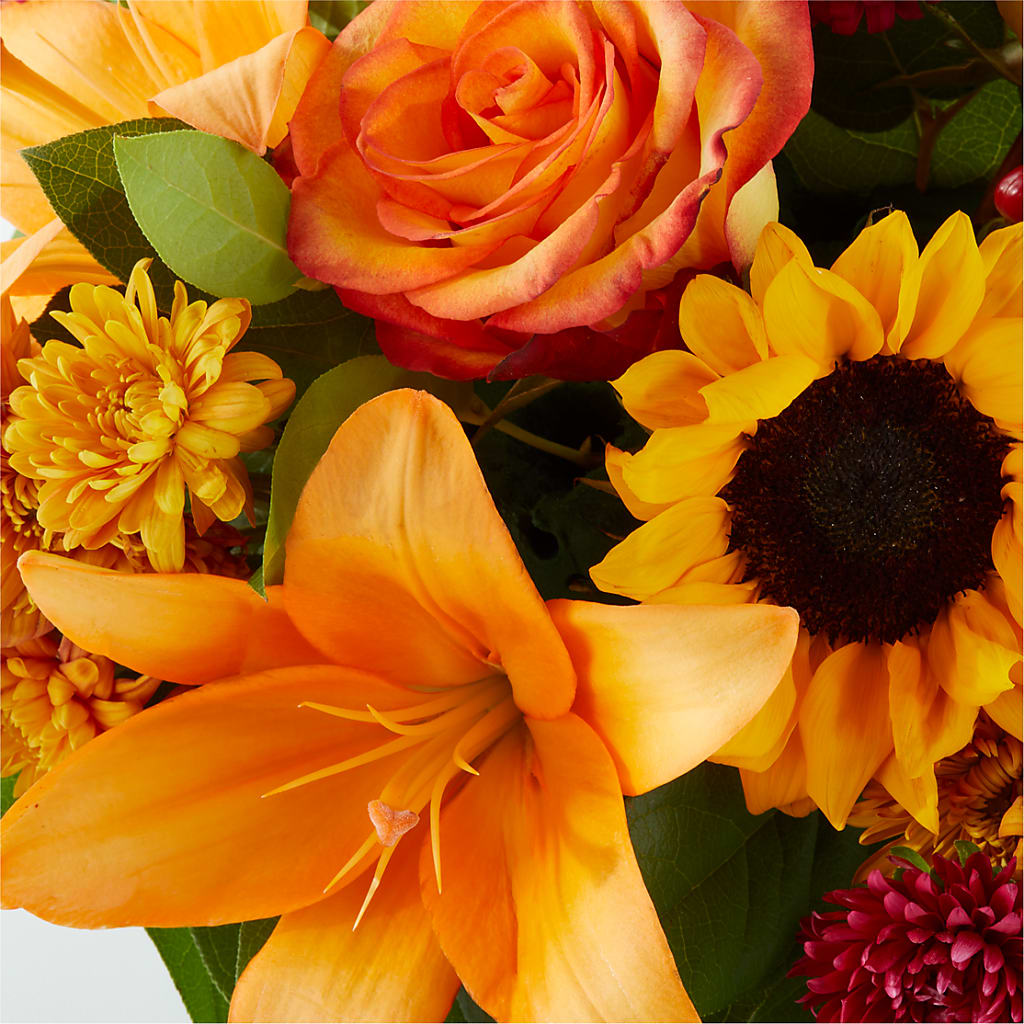 Grateful Centerpiece –  White Lilies N Paradise, Kokomo IN