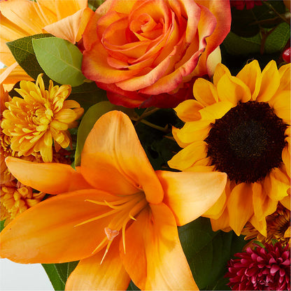 Grateful Centerpiece –  White Lilies N Paradise, Kokomo IN