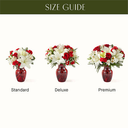 Holiday Season Bouquet –  White Lilies N Paradise, Kokomo IN