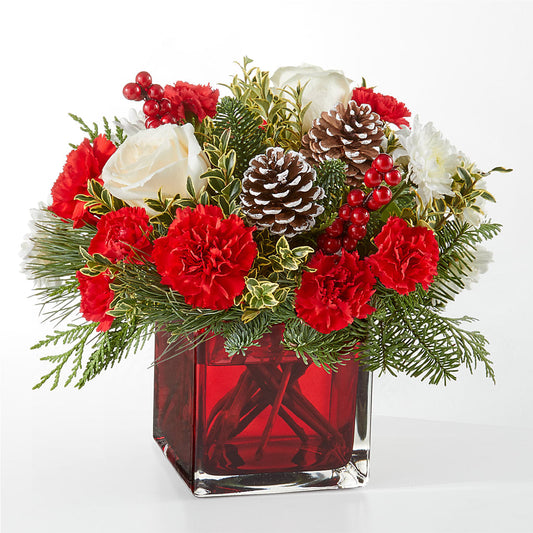Christmas Market Bouquet –  White Lilies N Paradise, Kokomo IN