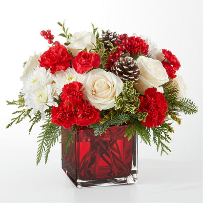 Christmas Market Bouquet –  White Lilies N Paradise, Kokomo IN