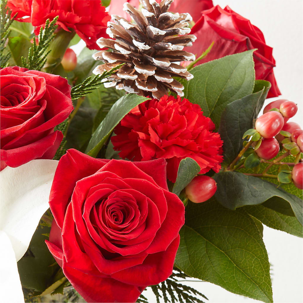 Oh So Jolly Bouquet –  White Lilies N Paradise, Kokomo IN