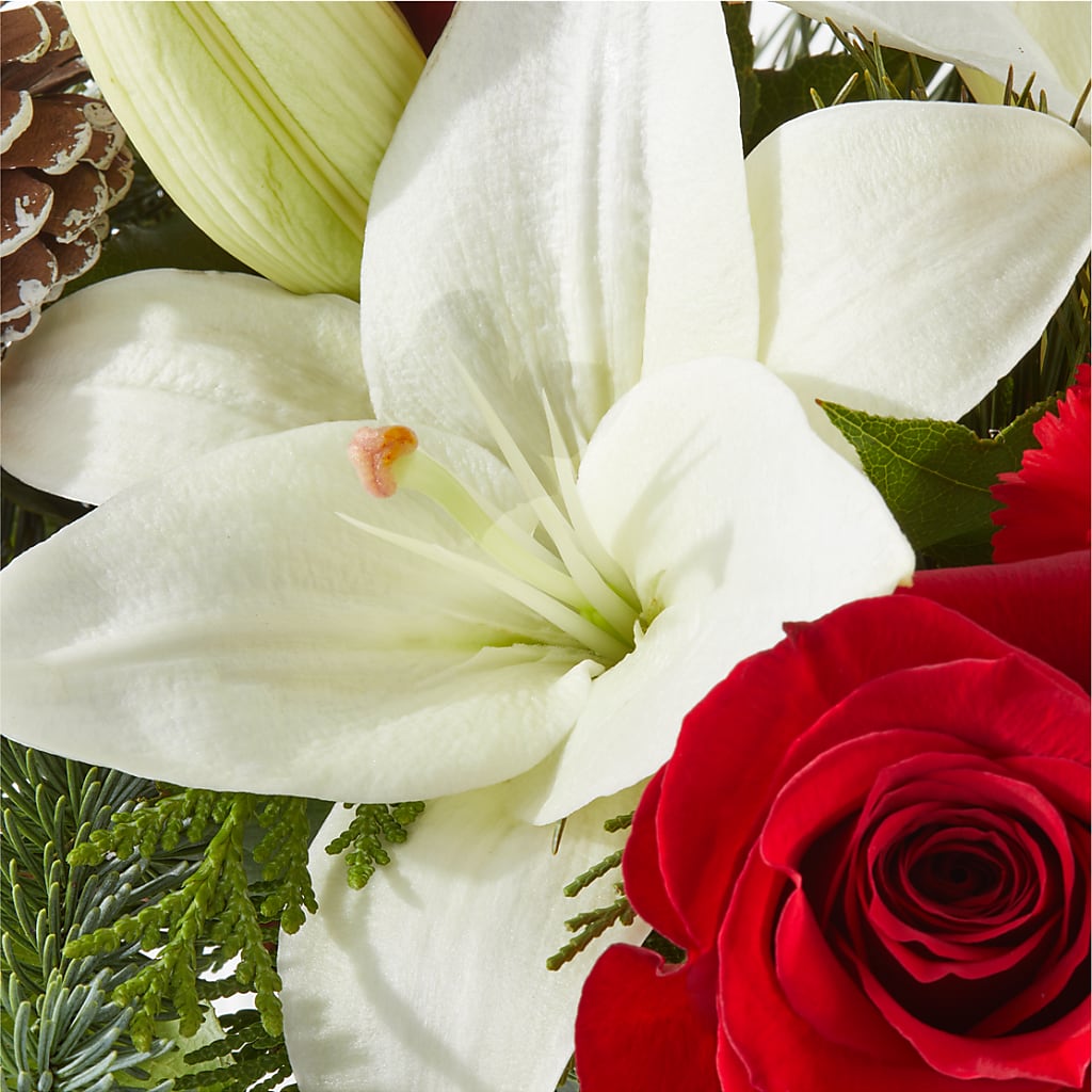 Oh So Jolly Bouquet –  White Lilies N Paradise, Kokomo IN