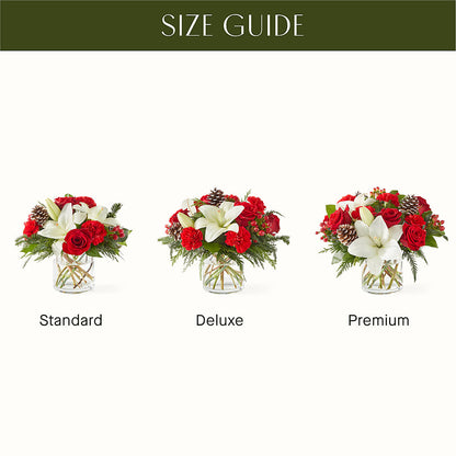 Oh So Jolly Bouquet –  White Lilies N Paradise, Kokomo IN