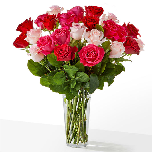 Charming Rose Bouquet –  White Lilies N Paradise, Kokomo IN