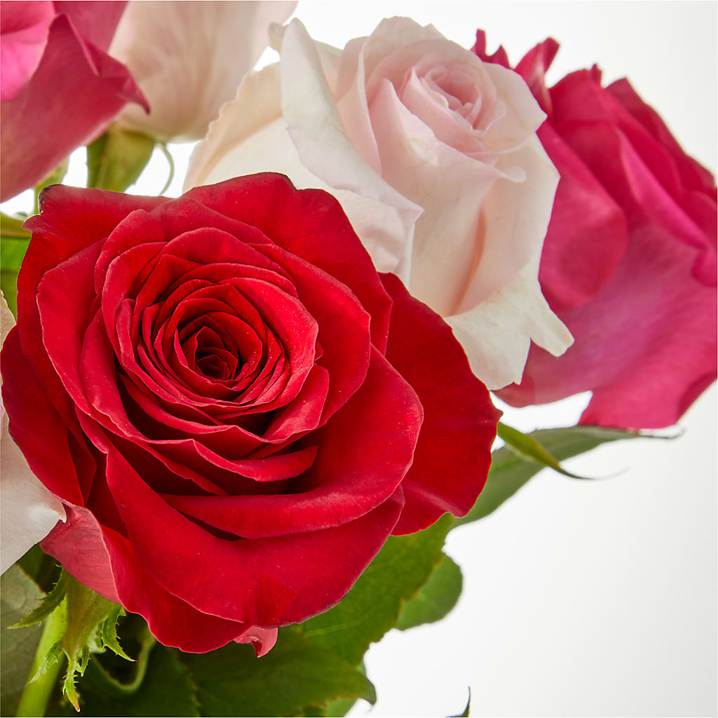 Charming Rose Bouquet –  White Lilies N Paradise, Kokomo IN