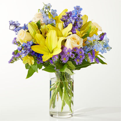 Limoncello Bouquet –  White Lilies N Paradise, Kokomo IN