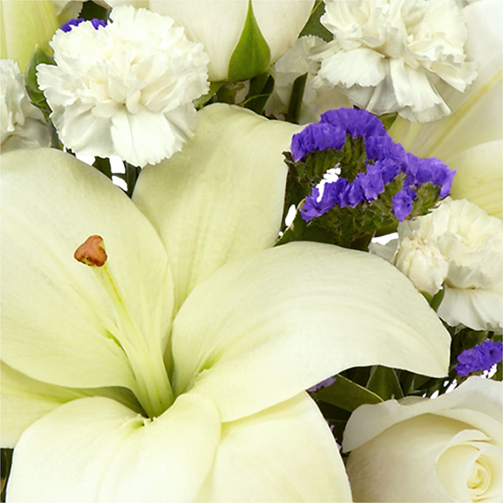 Sapphire Rush Bouquet –  White Lilies N Paradise, Kokomo IN
