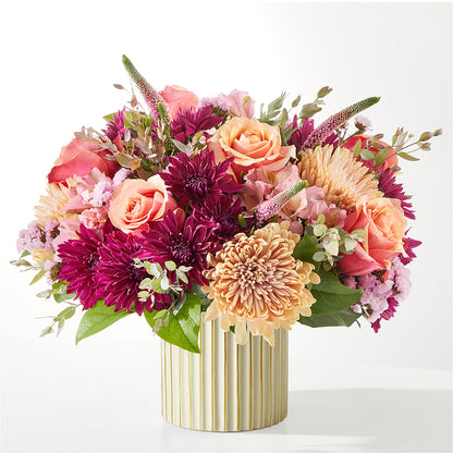 Berry Cobbler Bouquet with Ivory Vase –  White Lilies N Paradise, Kokomo IN