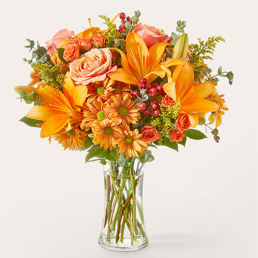 Harvest Hayride Bouquet –  White Lilies N Paradise, Kokomo IN