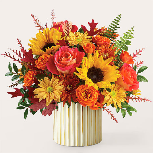 Fall Campfire Bouquet –  White Lilies N Paradise, Kokomo IN