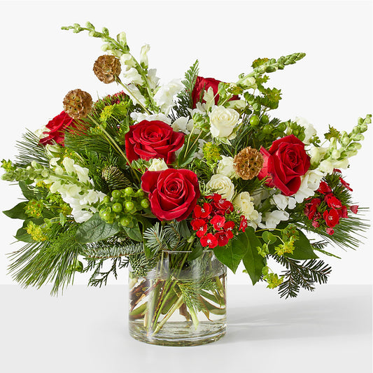Deck the Halls Bouquet –  White Lilies N Paradise, Kokomo IN