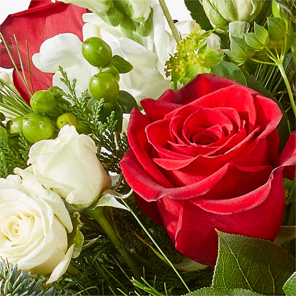 Deck the Halls Bouquet –  White Lilies N Paradise, Kokomo IN