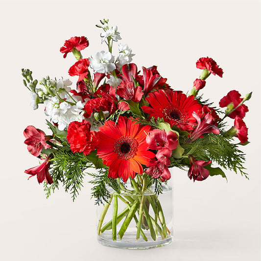 Holidaisy Bouquet –  White Lilies N Paradise, Kokomo IN