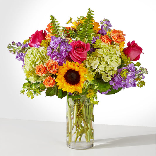 Vibrant Greetings Bouquet –  White Lilies N Paradise, Kokomo IN