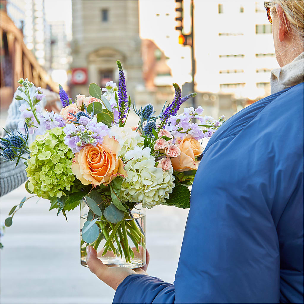 Porch Swing Bouquet –  White Lilies N Paradise, Kokomo IN