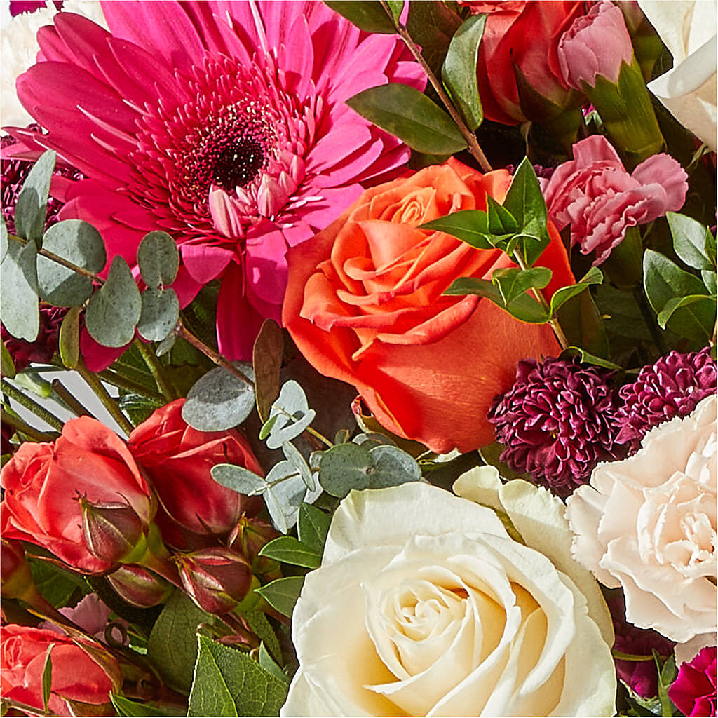 Smell the Roses Bouquet –  White Lilies N Paradise, Kokomo IN