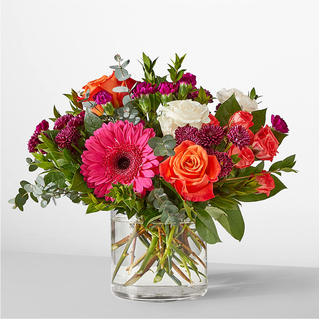 Smell the Roses Bouquet –  White Lilies N Paradise, Kokomo IN