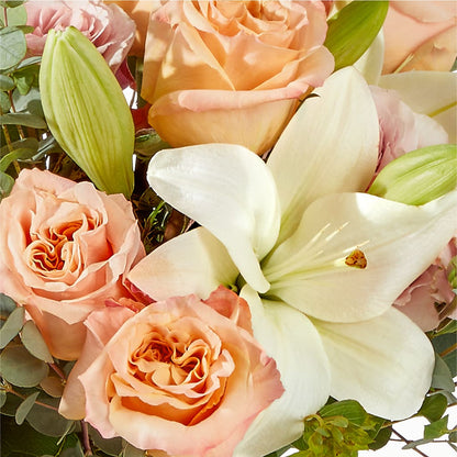Grapefruit Splash Bouquet –  White Lilies N Paradise, Kokomo IN