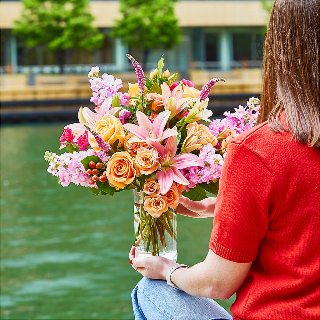 Bisous Bouquet –  White Lilies N Paradise, Kokomo IN
