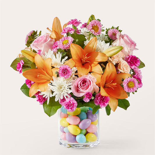 Hop to It Bouquet –  White Lilies N Paradise, Kokomo IN