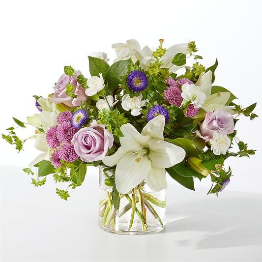 April Showers Bouquet –  White Lilies N Paradise, Kokomo IN